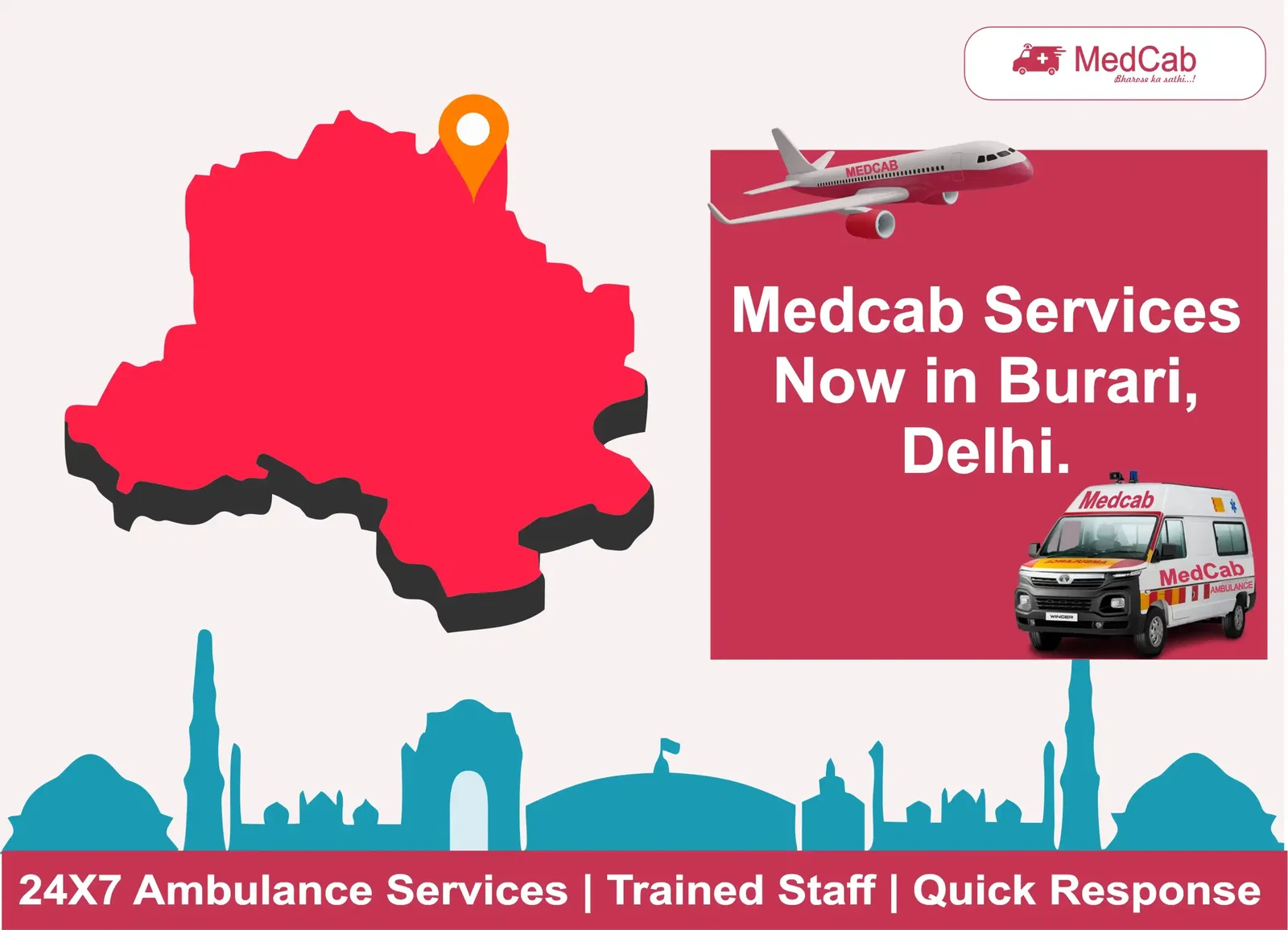  Best Ambulance Service in Burari Delhi 
