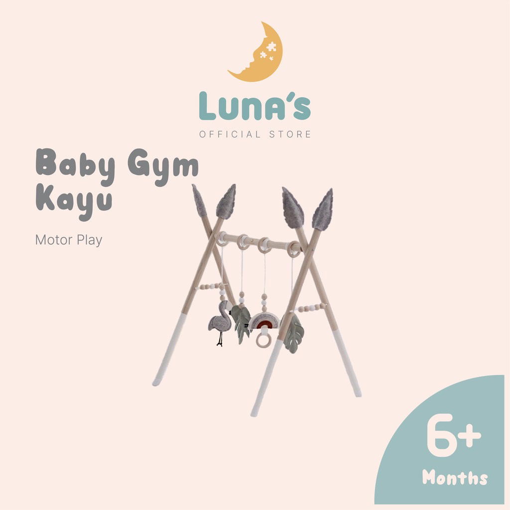 33 - ￼Luna's Baby Play Gym Kayu  