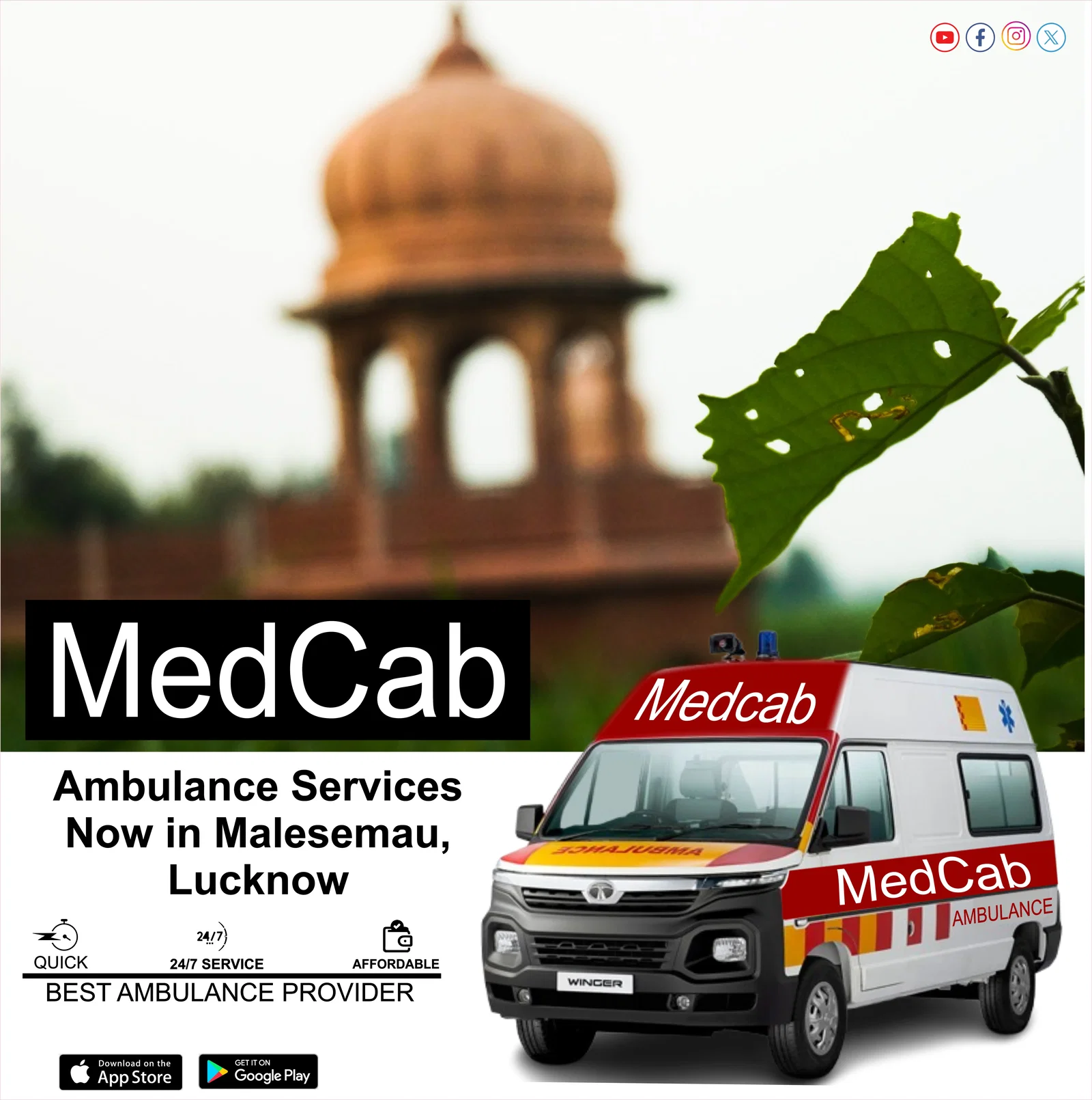  Urgent Emergency Ambulance Services in Malesemau, Lucknow 