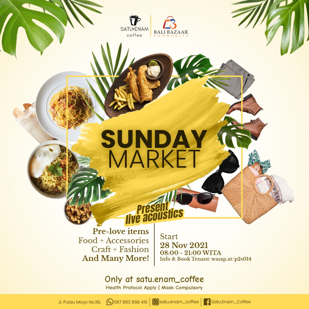 Book Tenant (Sunday Market)