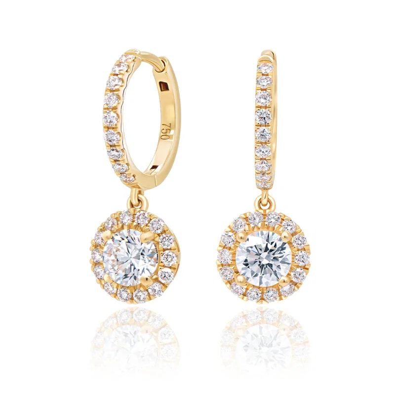 Hoop Earrings for Women | Gold & Diamond | Lyastone Jewellery