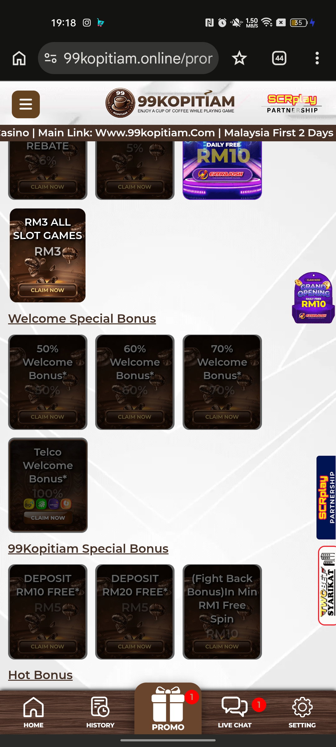 99Kopitiam – Trusted Online Casino Malaysia 2025 | Slot Malaysia &amp; Free Credit