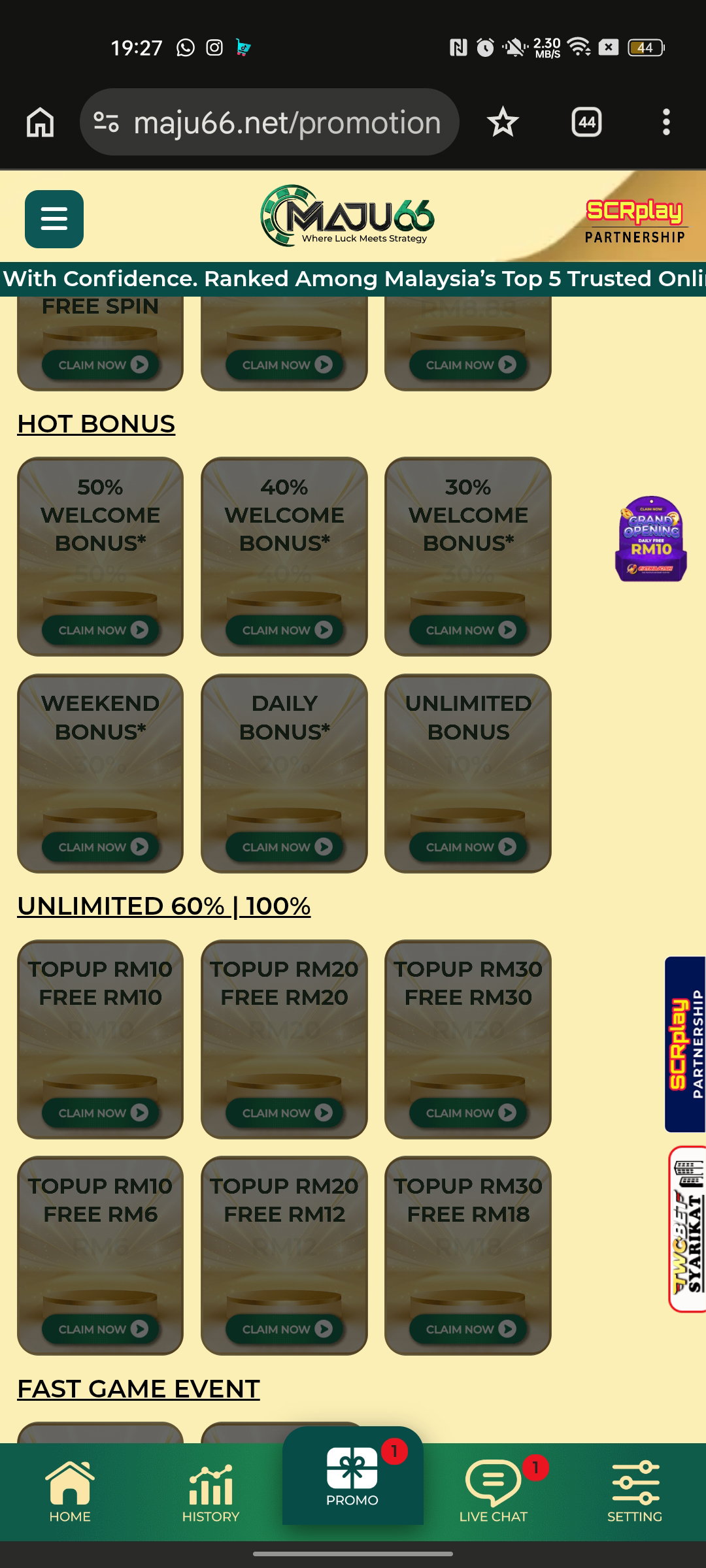 MAJU66 | Free Credit No Deposit &amp; Link Free Kredit Malaysia