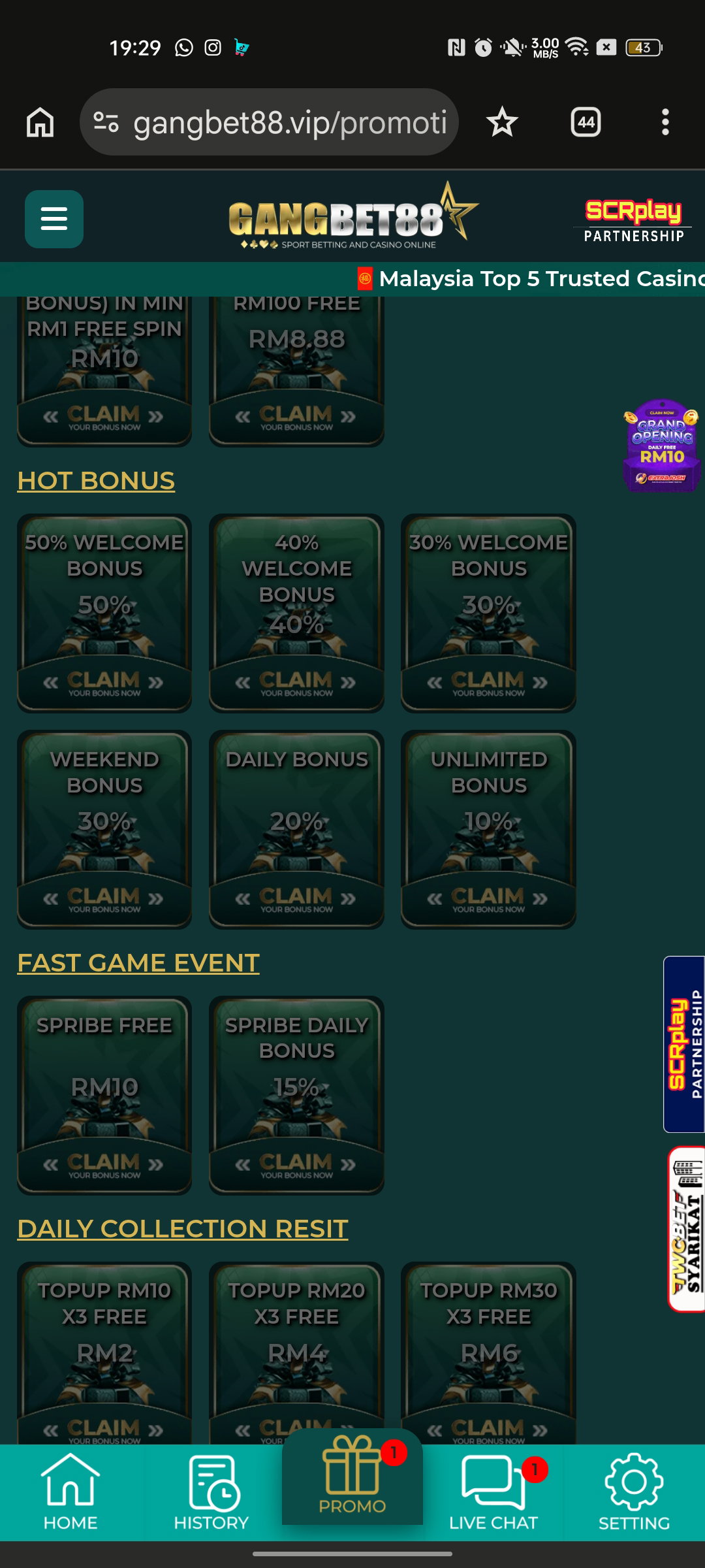 GANGBET88 | Free Credit No Deposit &amp; Link Free Kredit Malaysia