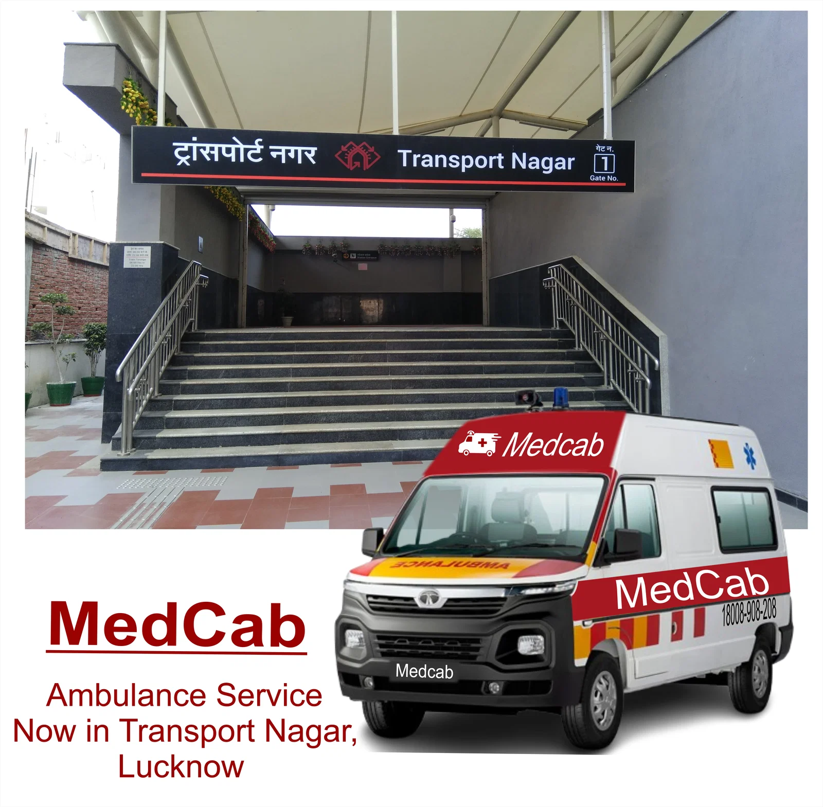 Ambulance Service in Transport Nagar Lucknow – Med Cab
