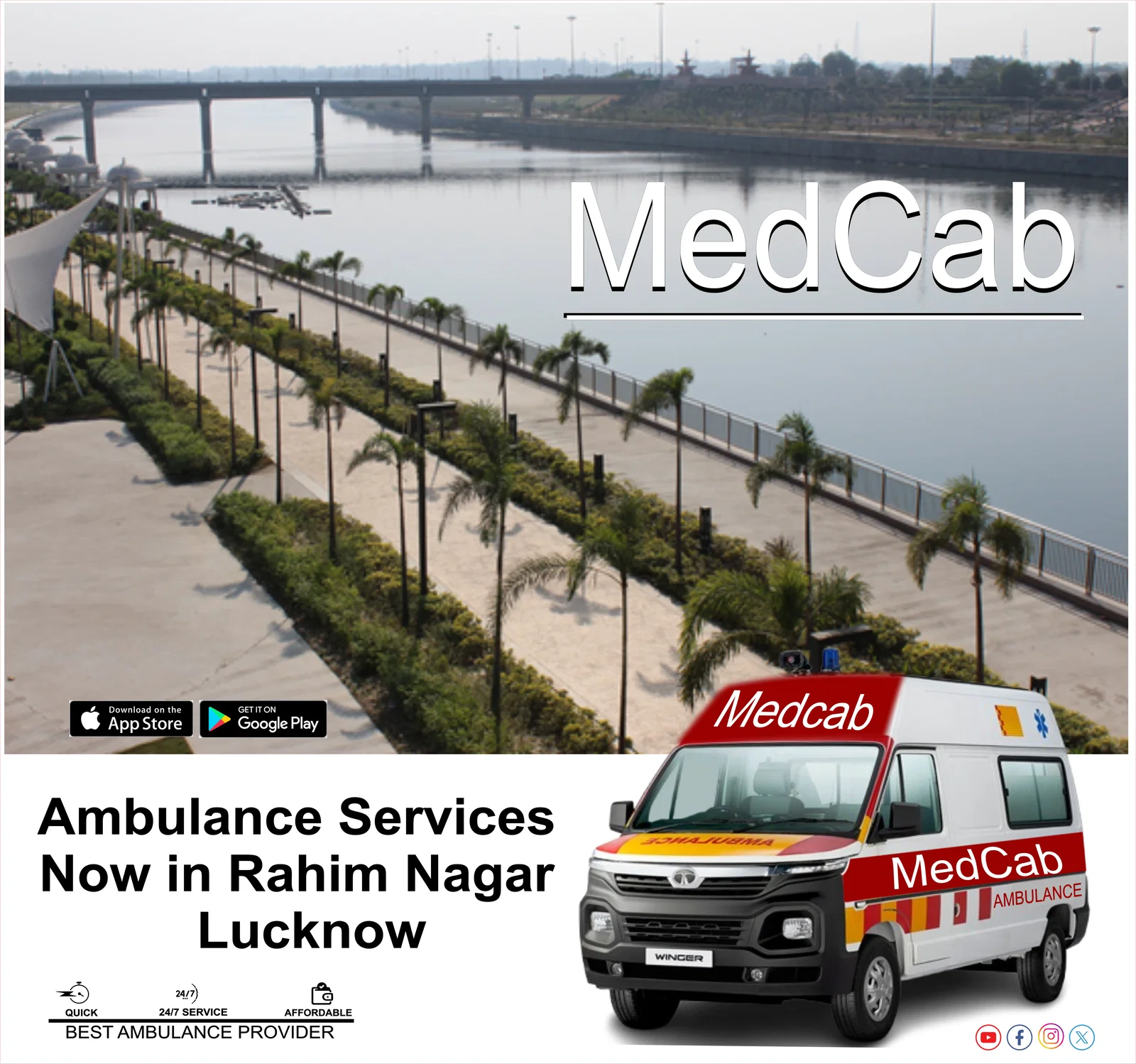 Ambulance Services in Rahim Nagar, Lucknow