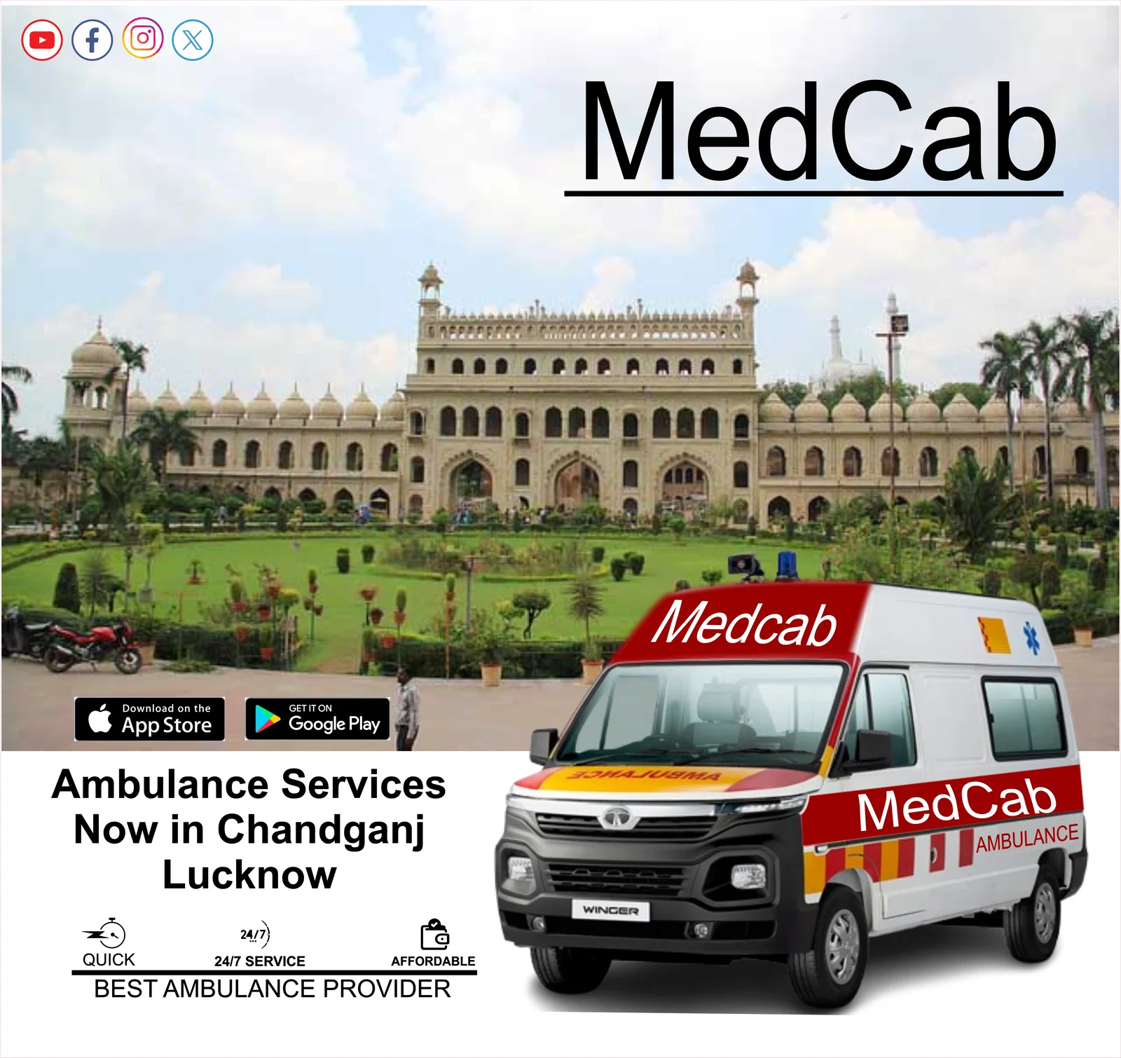 Ambulance Services in Chandganj, Lucknow