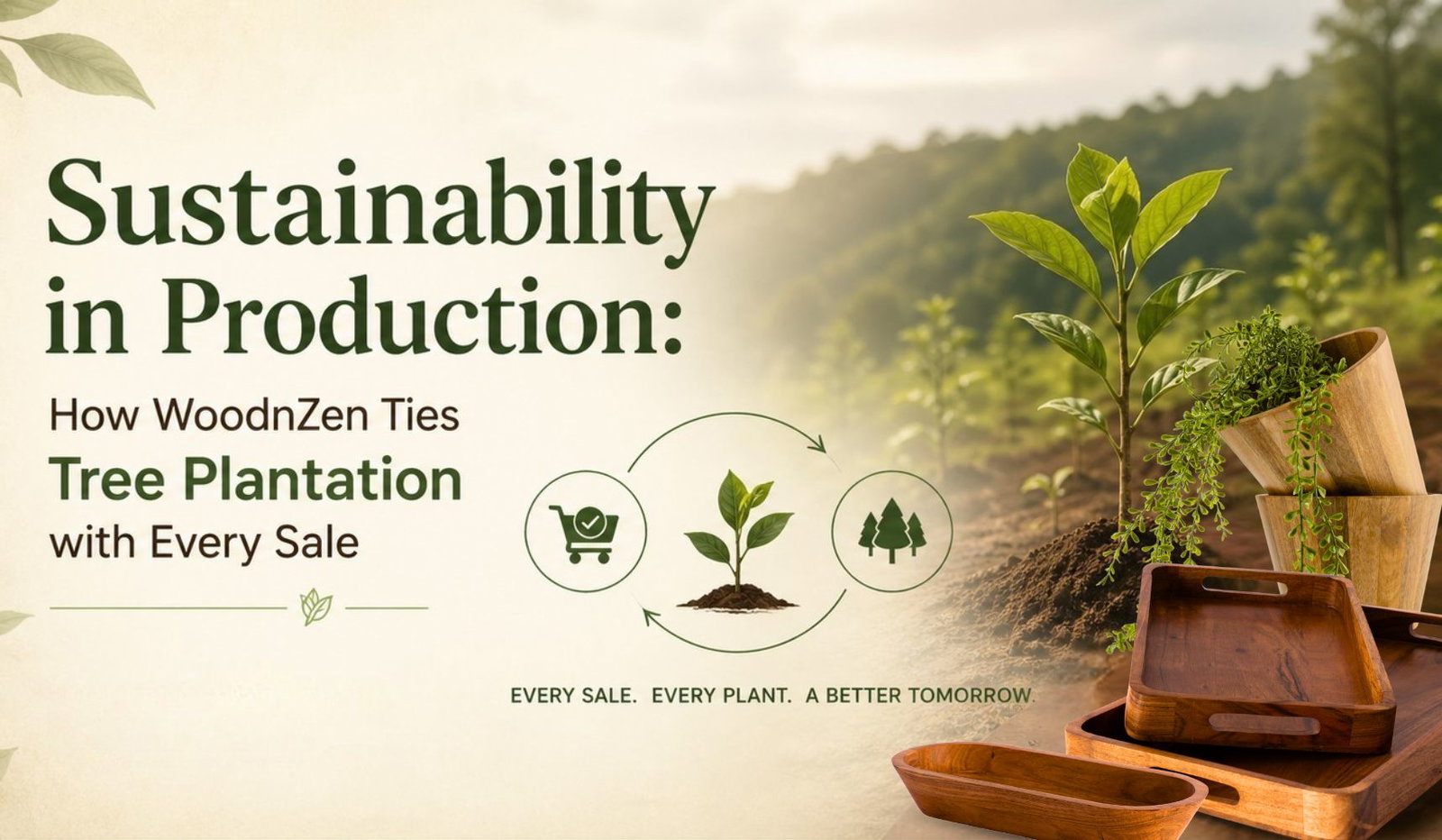 Sustainability in Production: How WoodnZen Ties Tree Plantation with Every Sale