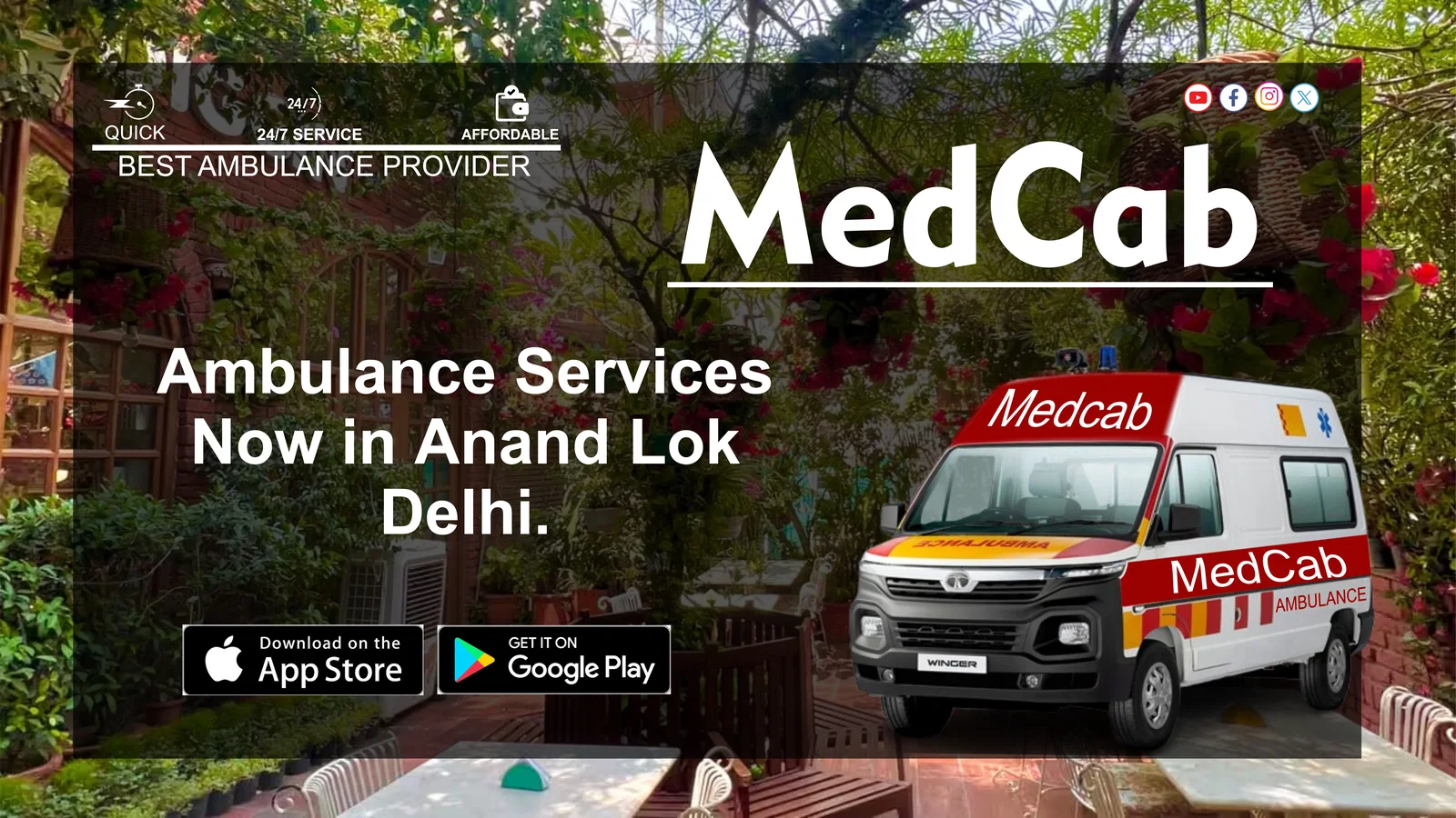 Ambulance Services in Anand Lok, Delhi