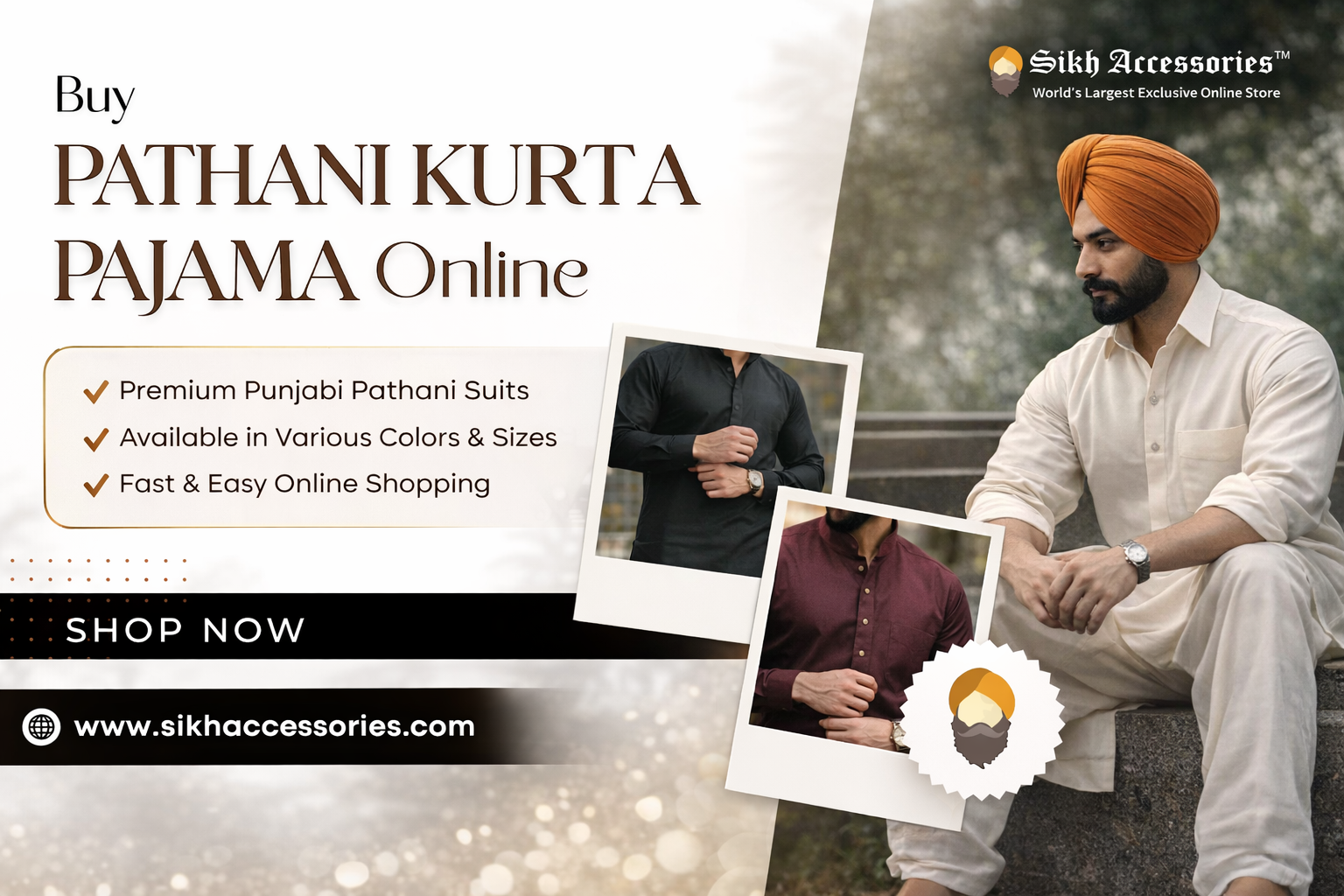 Pathani Kurta Pajama for Men Online