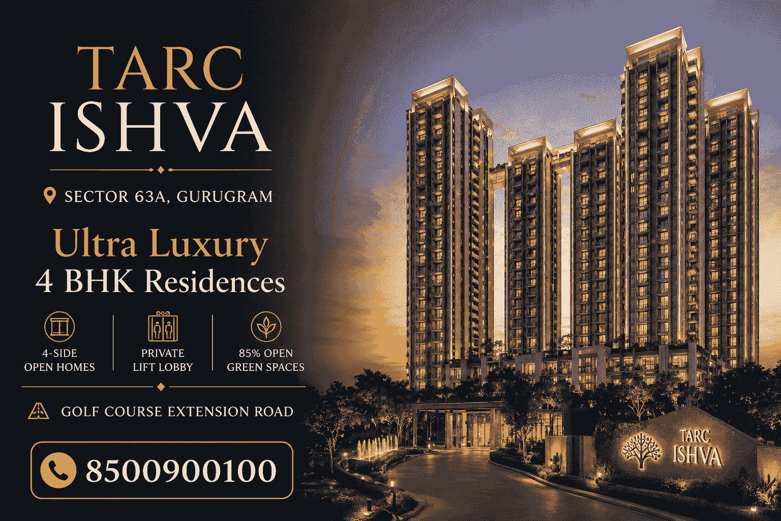 Tarc Ishva Sector 63a Gurgaon- Price and Floor Plans