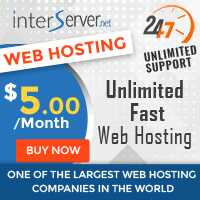 Interserver Web Hosting $5.00/month. Sign up now!