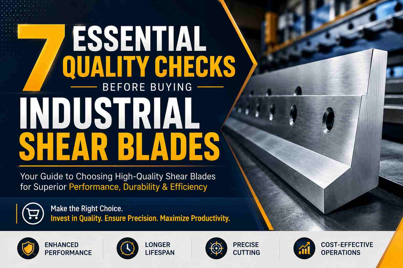7 Essential Quality Checks Before Buying Industrial Shear Blades 