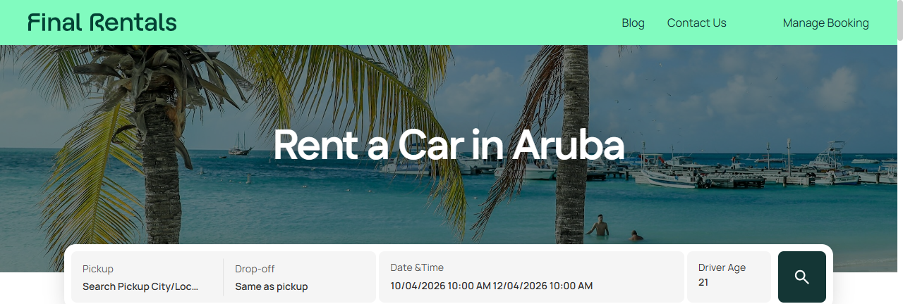 Top Ten Things to Consider When You Book a Car in Aruba