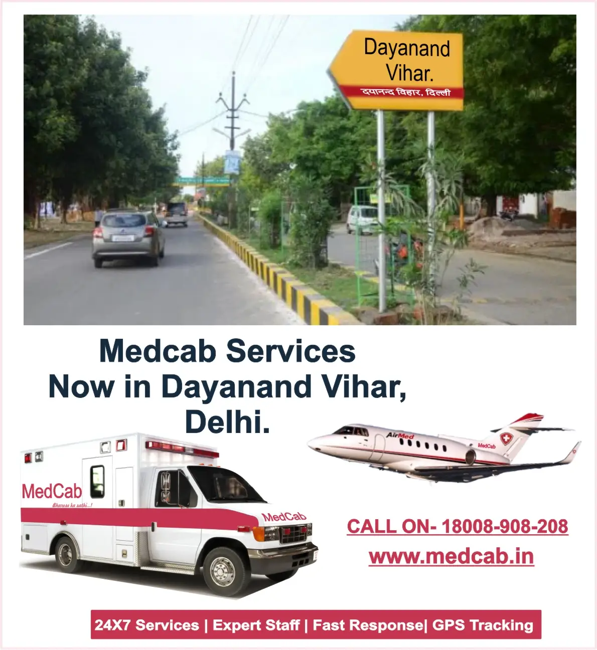 Ambulance Services in Dayanand Vihar, Delhi
