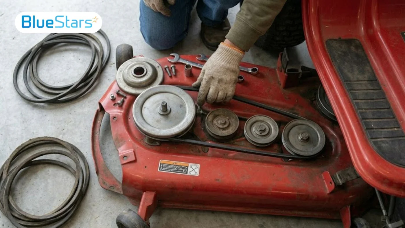 How to Replace a Drive Belt on a Riding Mower? Step-by-step
