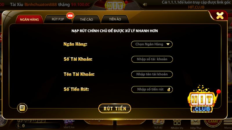 Rút Tiền HITCLUB: Hướng Dẫn Giao Dịch Nhanh Và An Toàn 2026