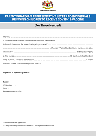 SURAT PEWAKILAN PENERIMAAN VAKSIN