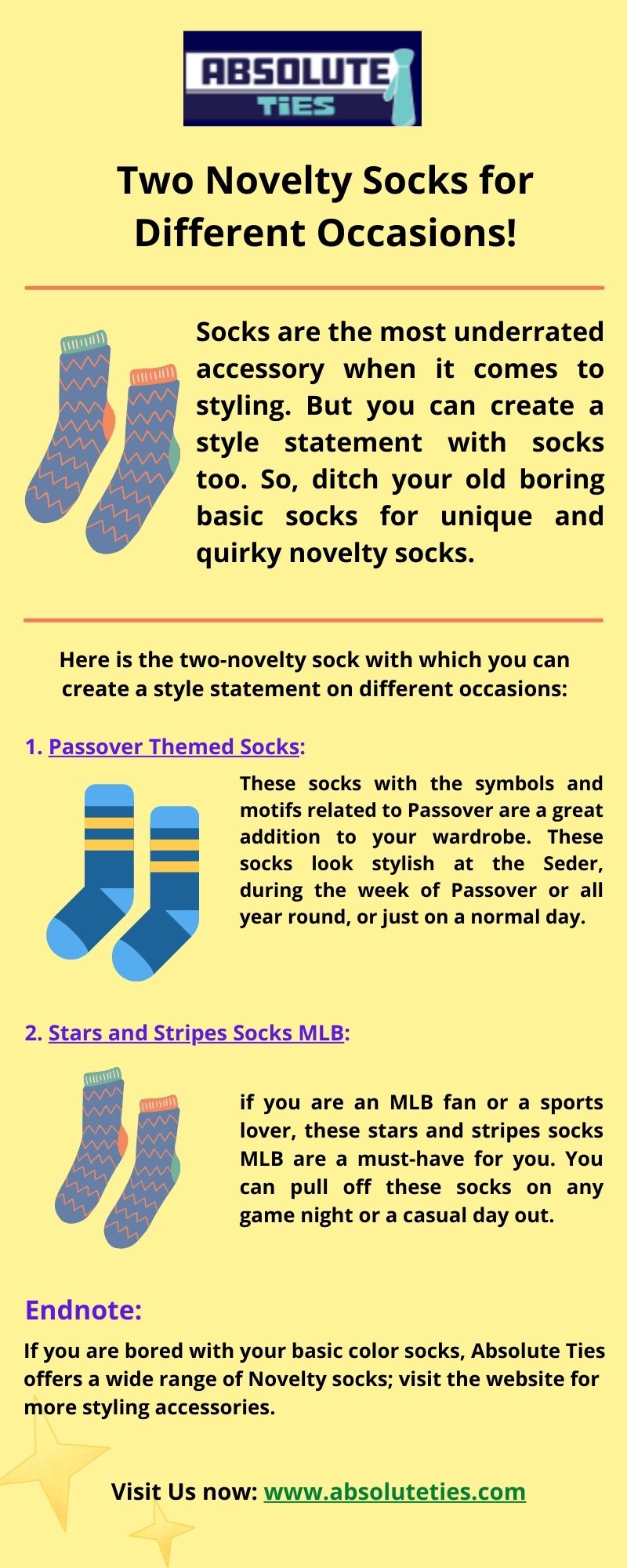 Two Novelty Socks for Different Occasions!