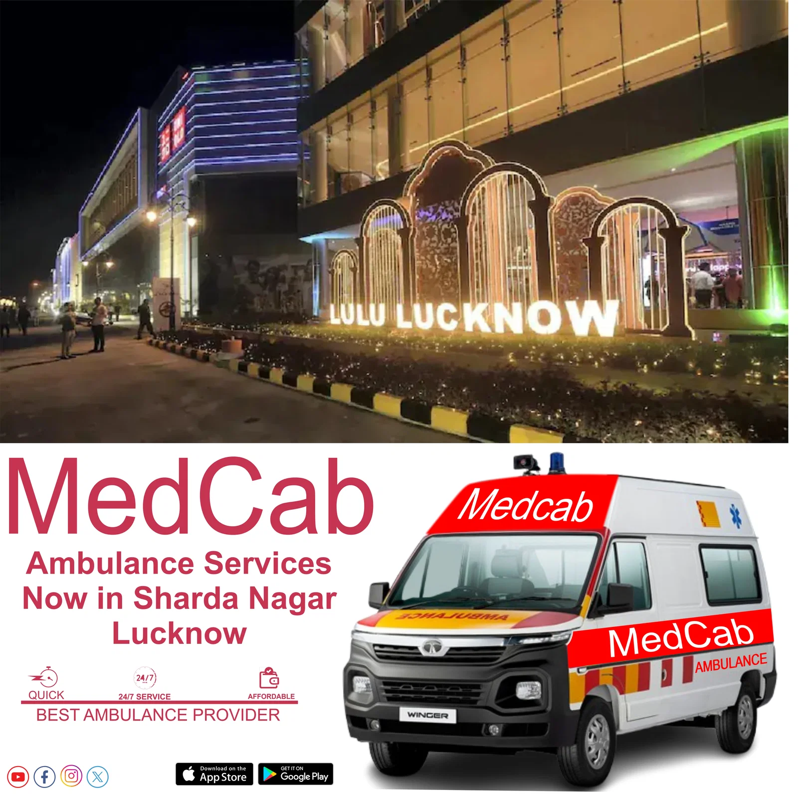  Ambulance Number in Sharda Nagar, Lucknow
