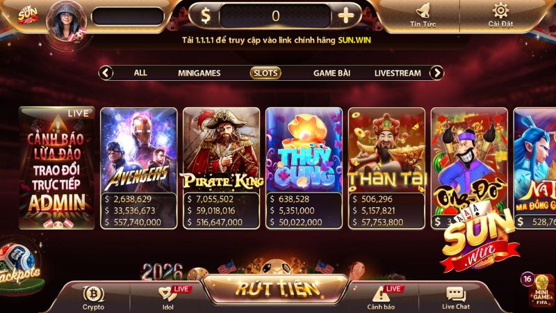 Slot Game Sunwin 2026: Thiên Đường Nổ Hũ Giải Trí Hấp Dẫn Hàng Đầu