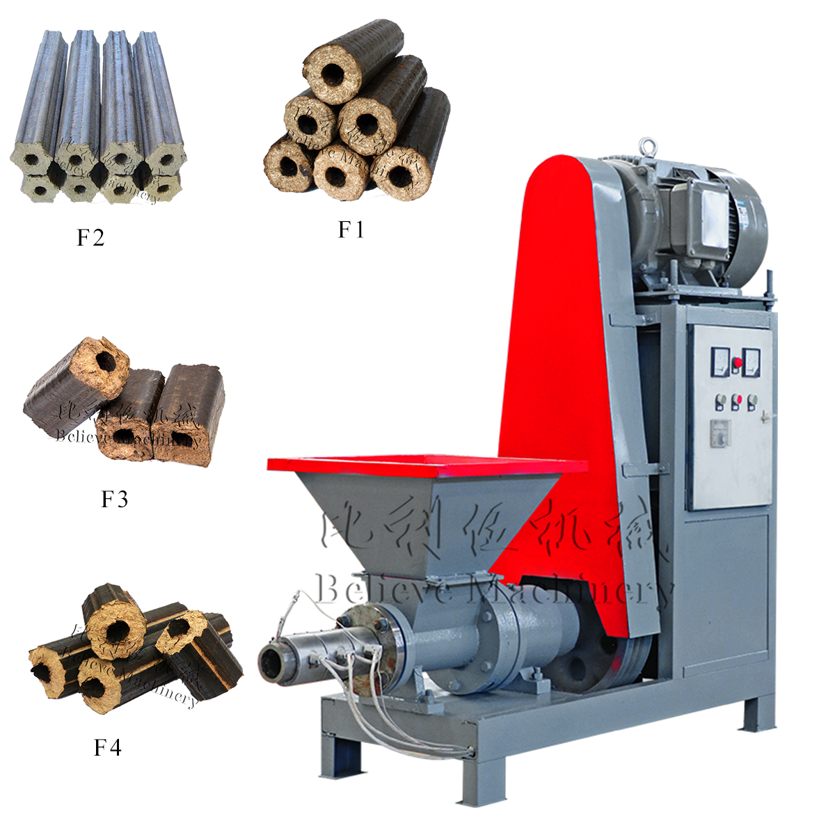 SAWDUST BRIQUETTE MACHINE BIOMASS EXTRUDE MACHINE BIOMASS BRIQUETTE MACHINE