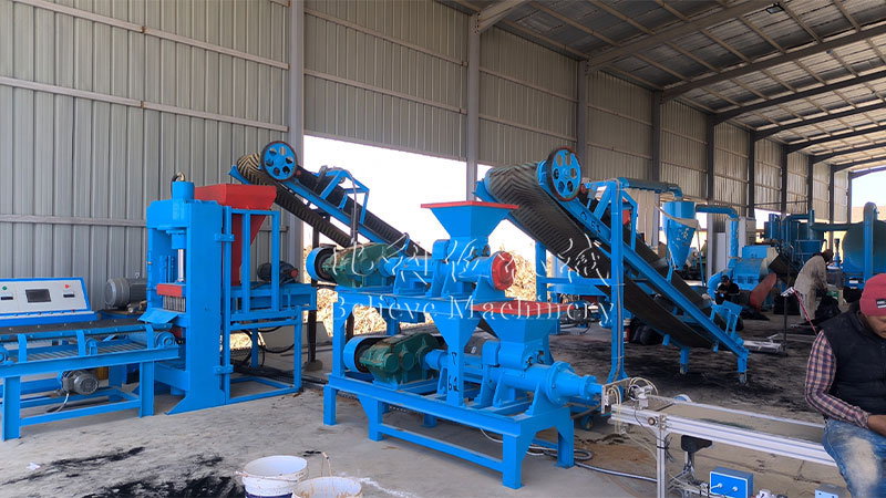 Charcoal Briquette Machine Product Line in Saudi Arabia