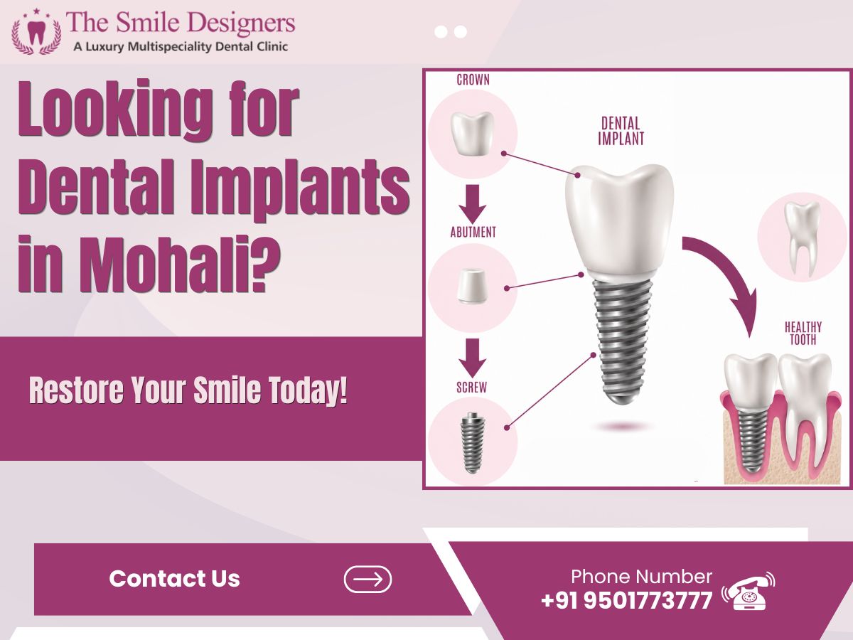 Looking for Dental Implants in Mohali Restore Your Smile Today!