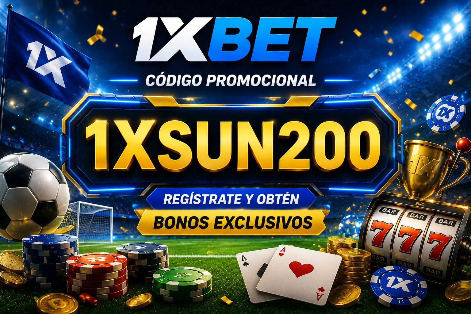 Código Promocional 1xBet 2026: 1X200MAX - 130 € Al Registrarse