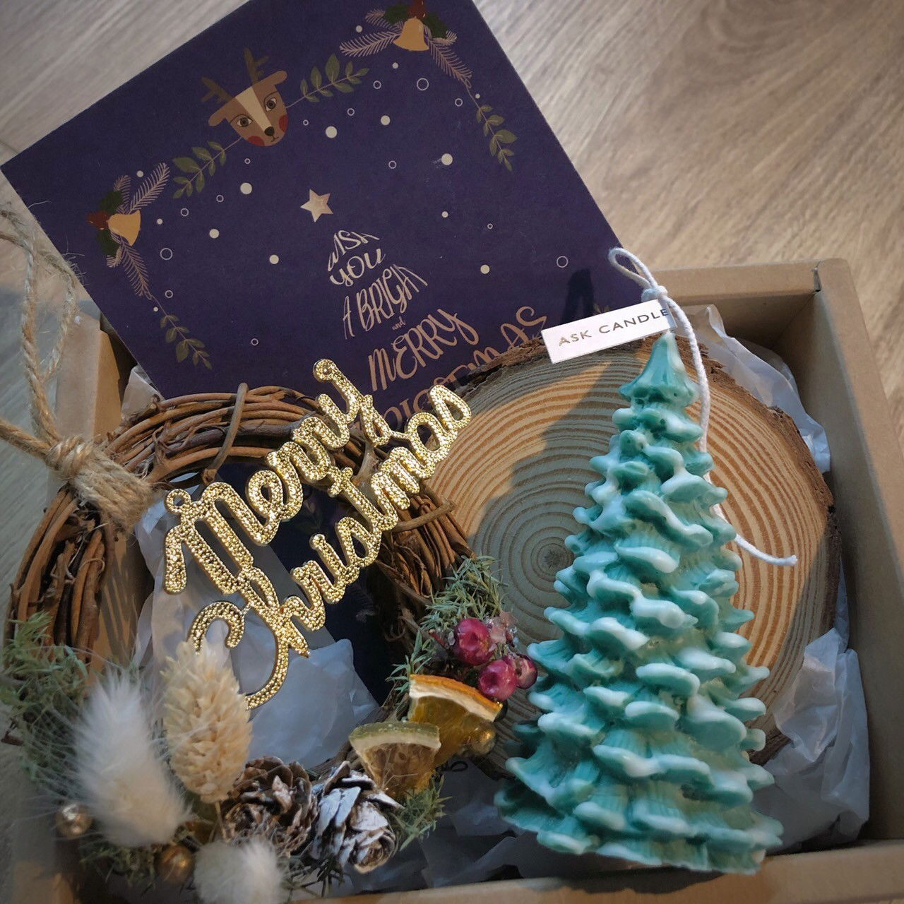 團購12/2截止｜聖誕限量精油蠟燭禮盒