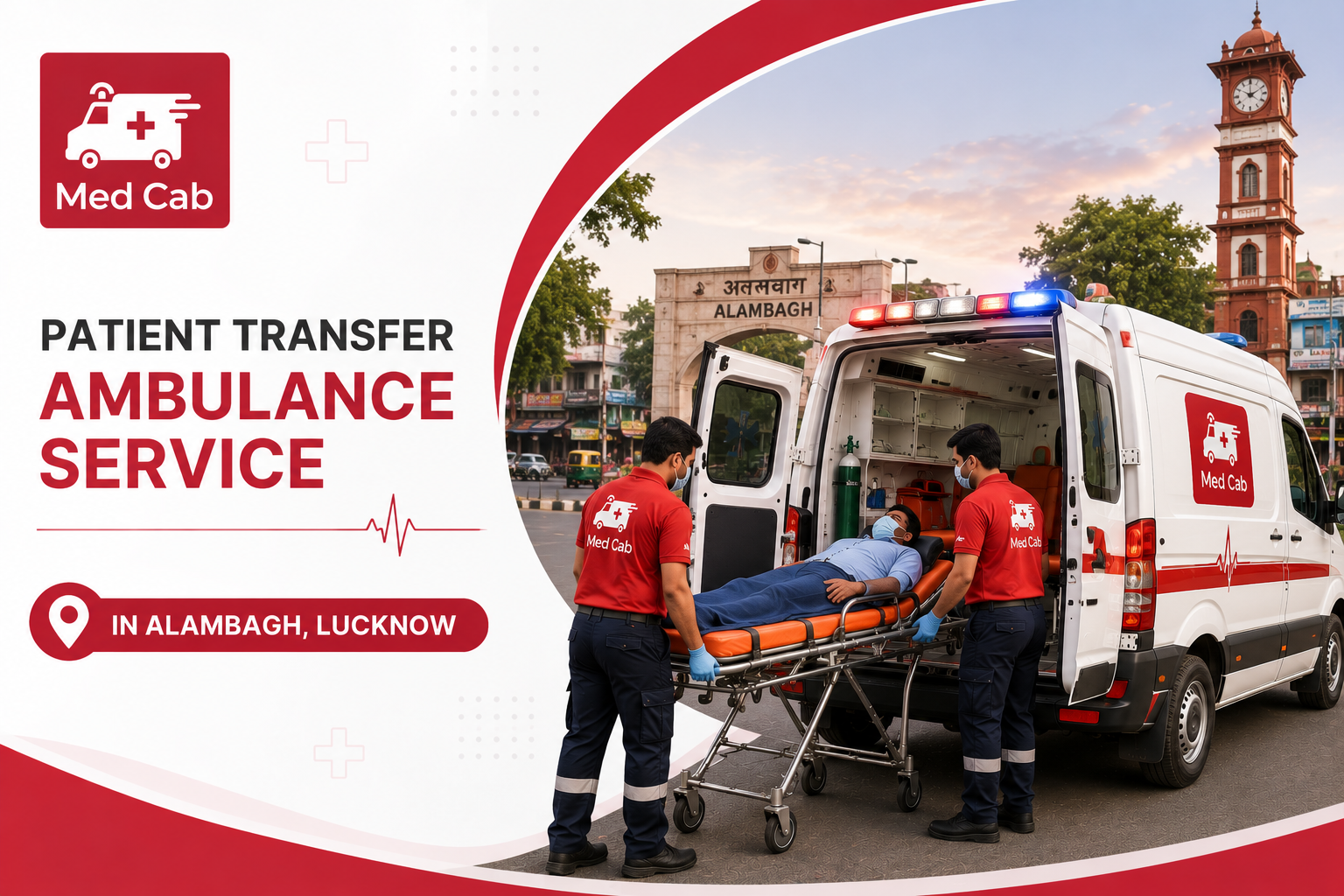 Patient Transfer Service in Alambagh, Lucknow