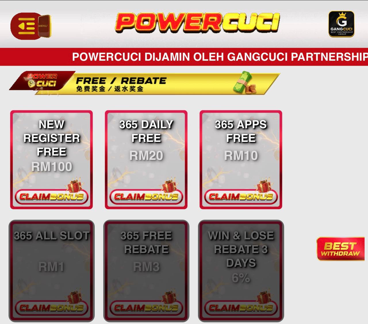 💯POWERCUCI FREE RM100