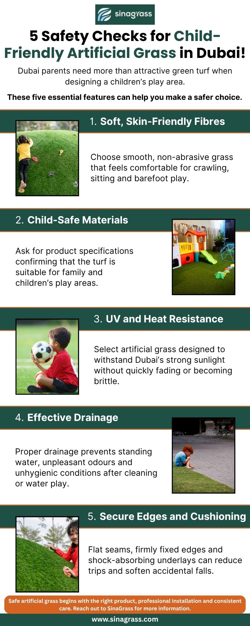 5 Safety Checks for Child-Friendly Artificial Grass in Dubai