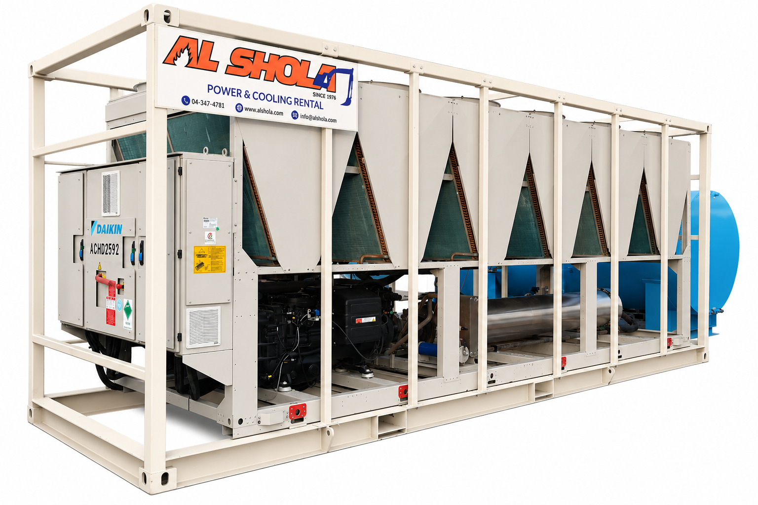 Air Cooled Chiller Rental UAE | Industrial Chiller Hire 50–400 TR