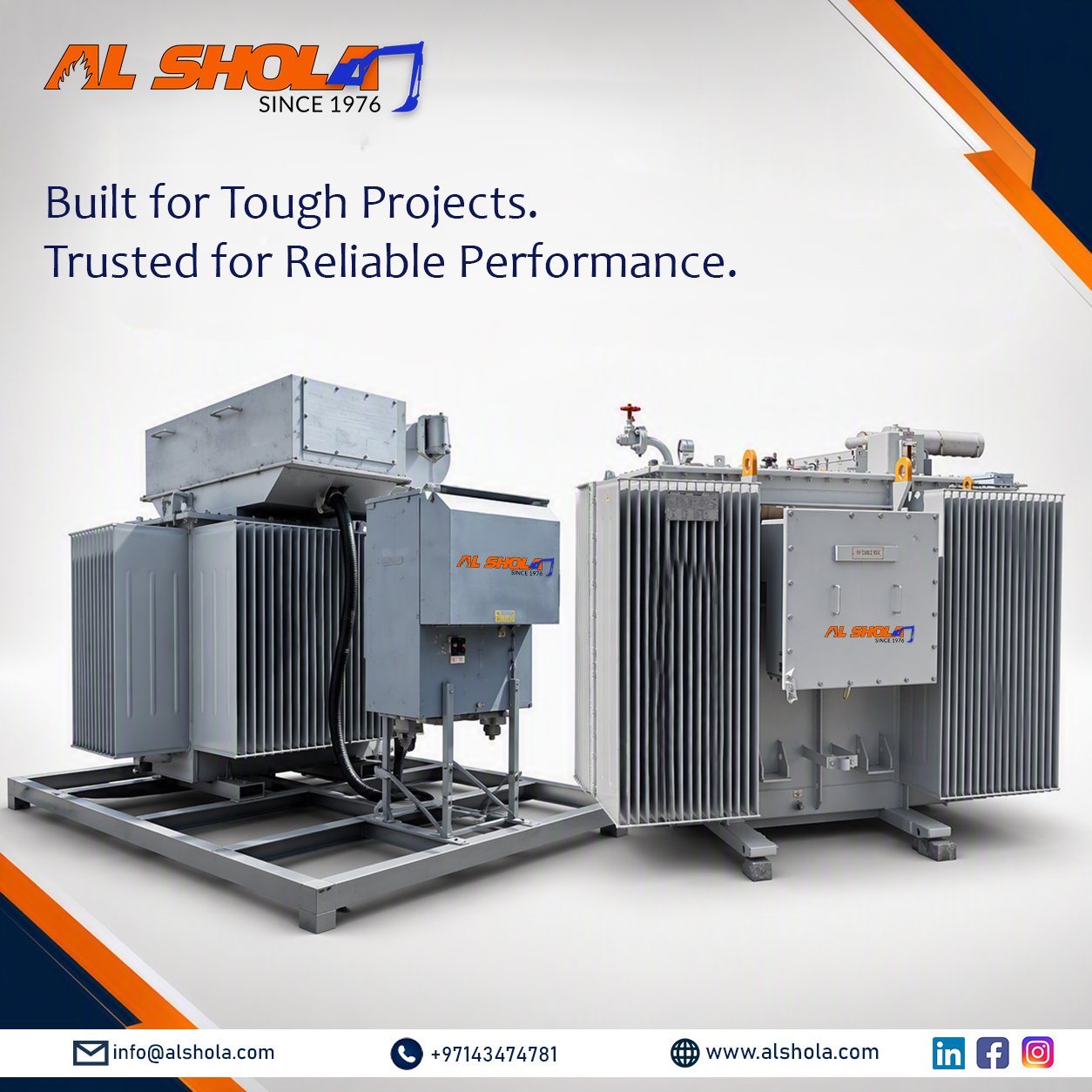Power & Distribution Transformers Supplier in UAE | Al Shola