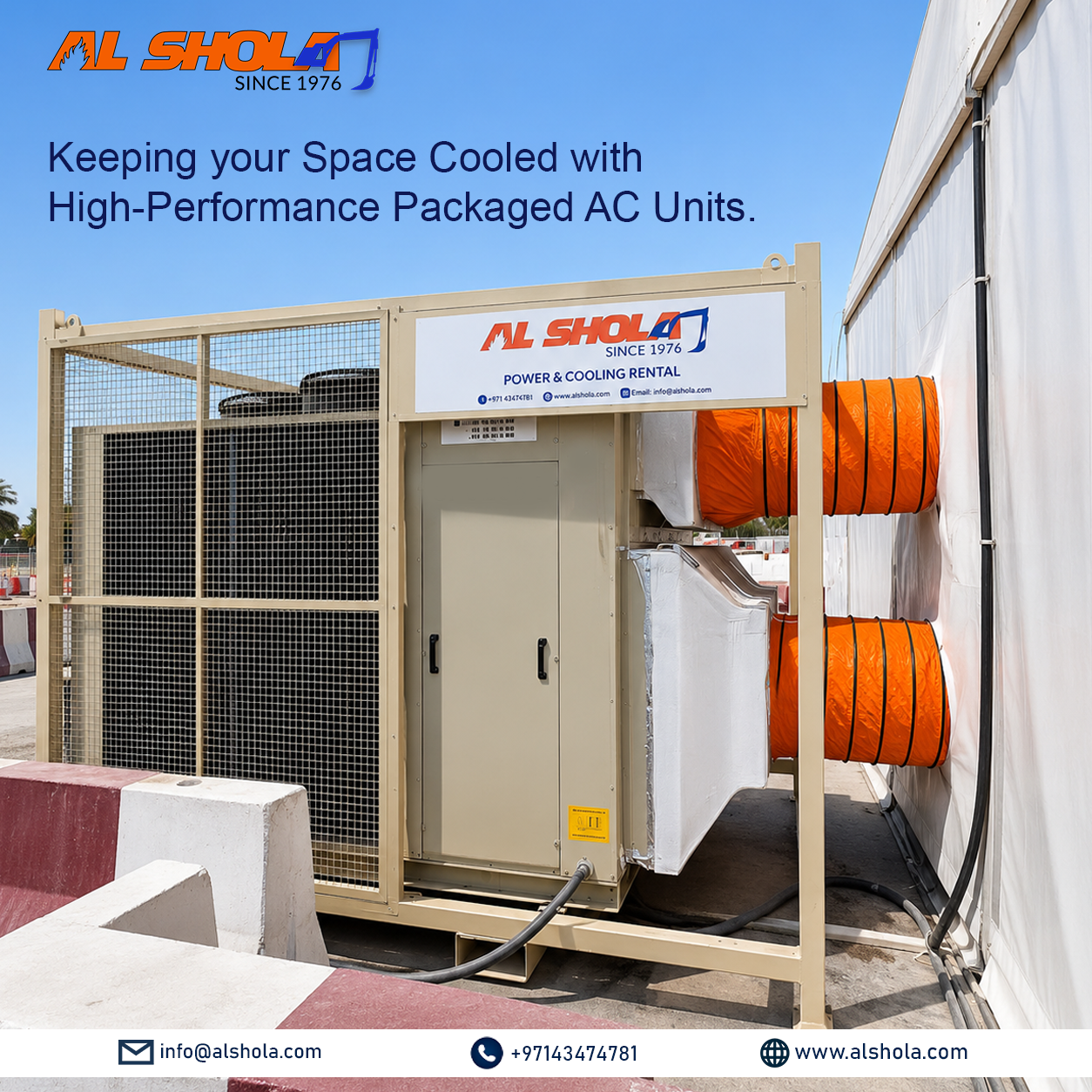 Packaged AC Unit Rental UAE | Package Unit Hire 10–30 TR
