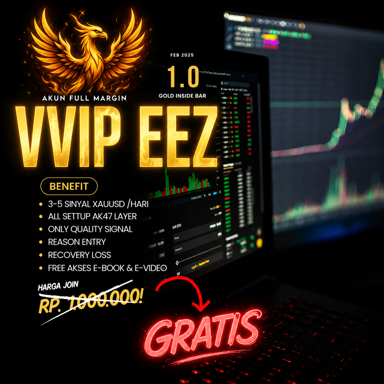 YANG MAU  GABUNG VVIP GRATIS DM IG : EEZTRADEFX