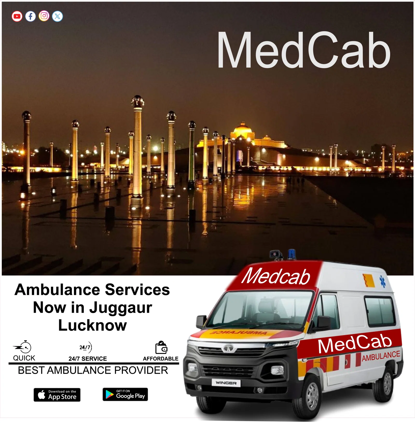 Ambulance Service in Juggaur Lucknow