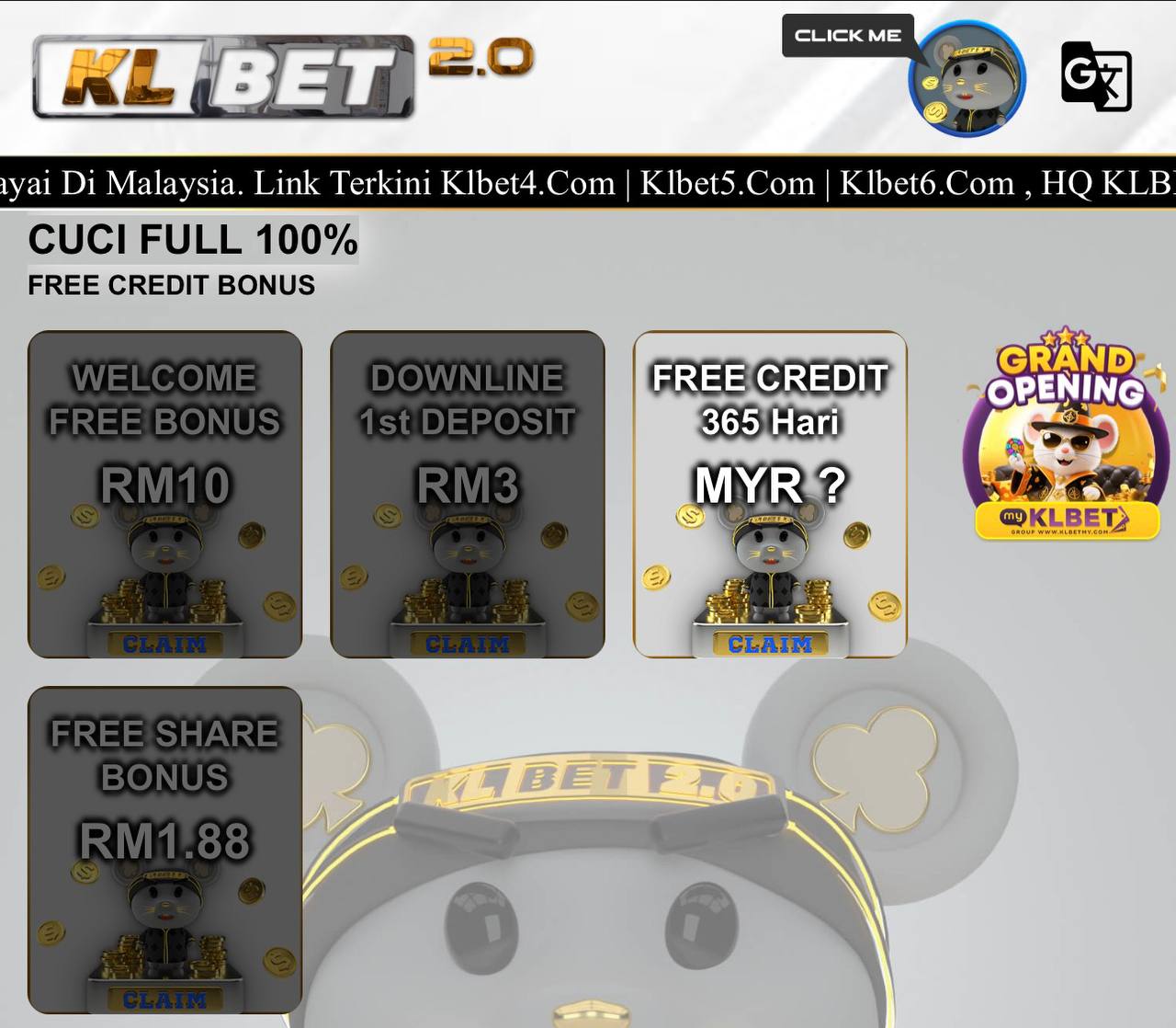 KLBET2.0 FREE RM10
