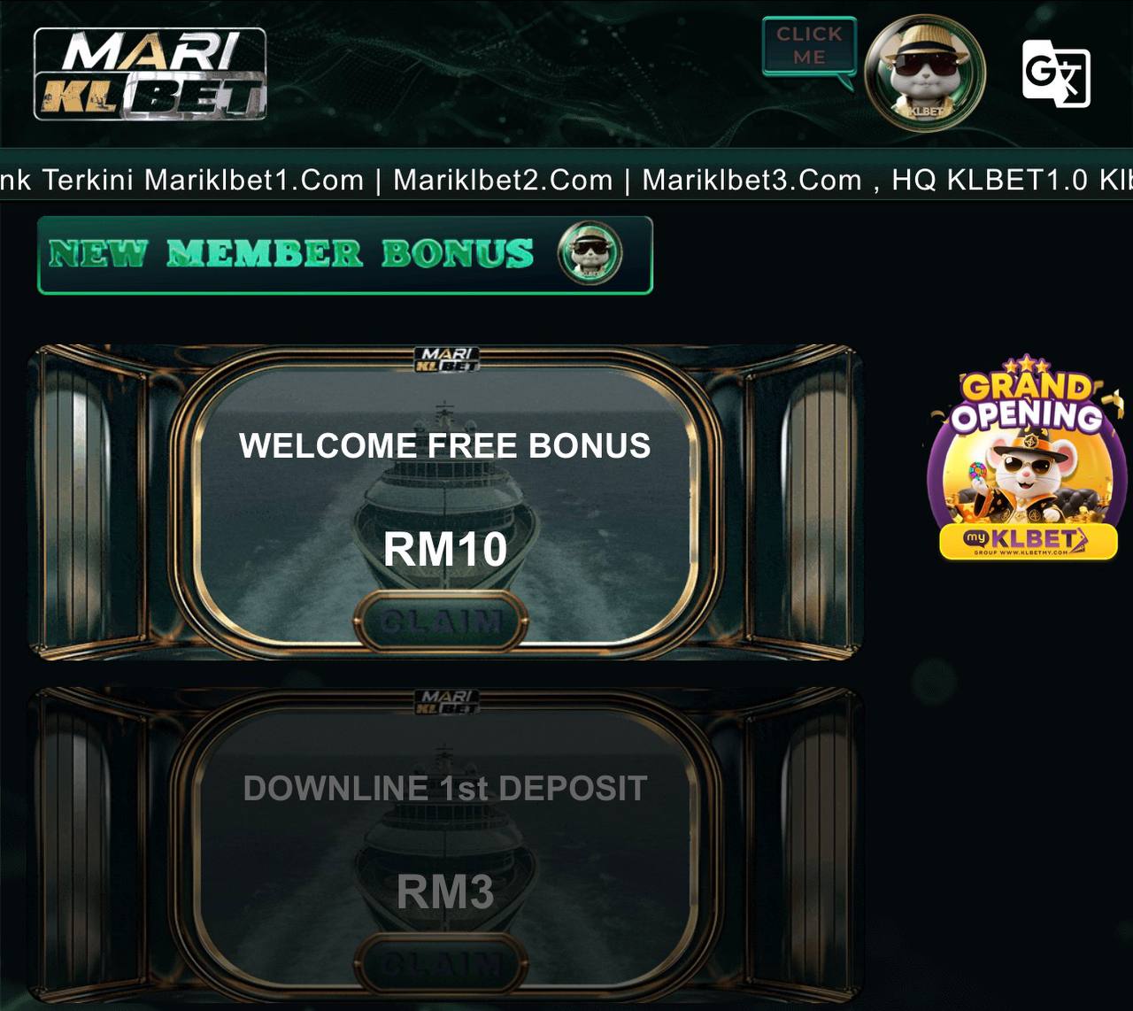MARIKLBET FREE RM10