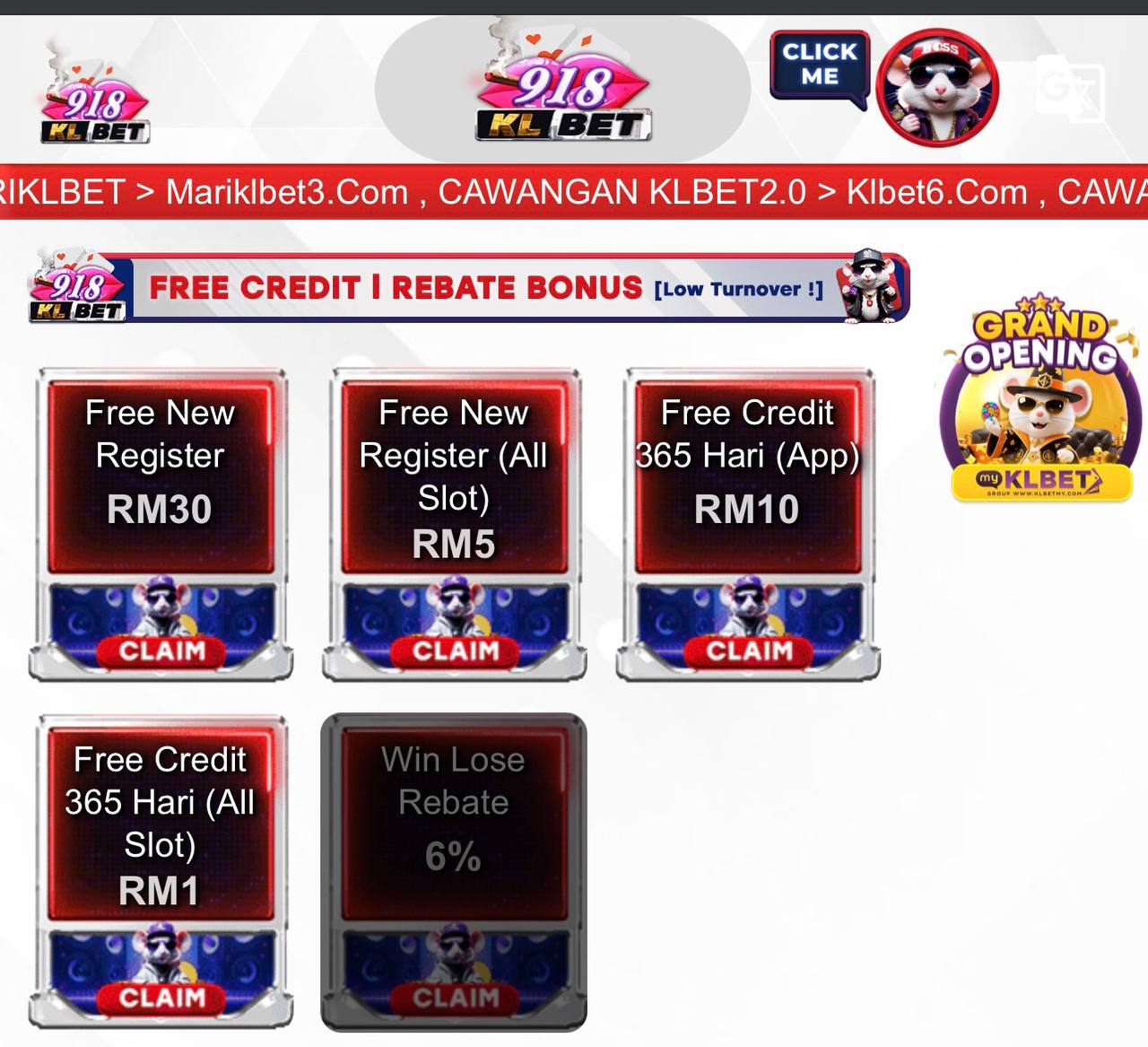 KLBET918 FREE RM5 ALL SLOT