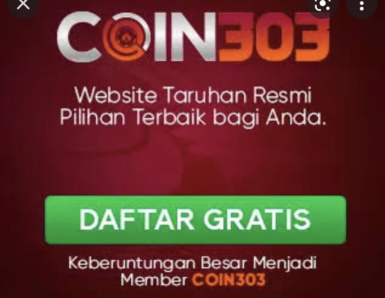 Coin303 * welcome bonus 80% to x8