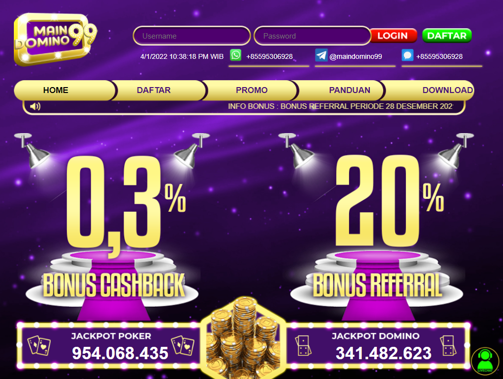Situs MainDomino99 Memiliki Winrate Kemenangan Yang Tinggi 