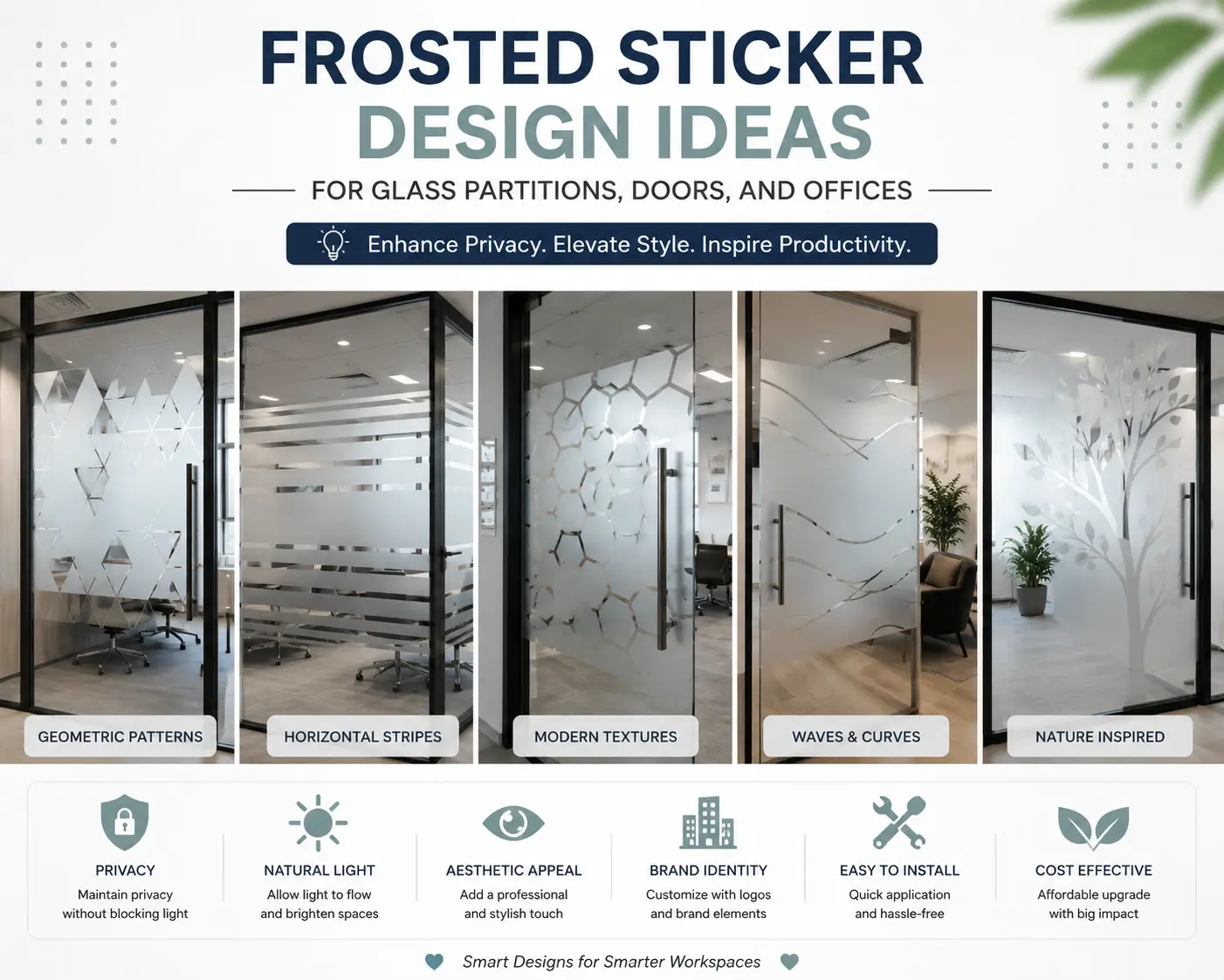 Frosted Glass Stickers Dubai | Privacy Film, Logo Cuts & Installation