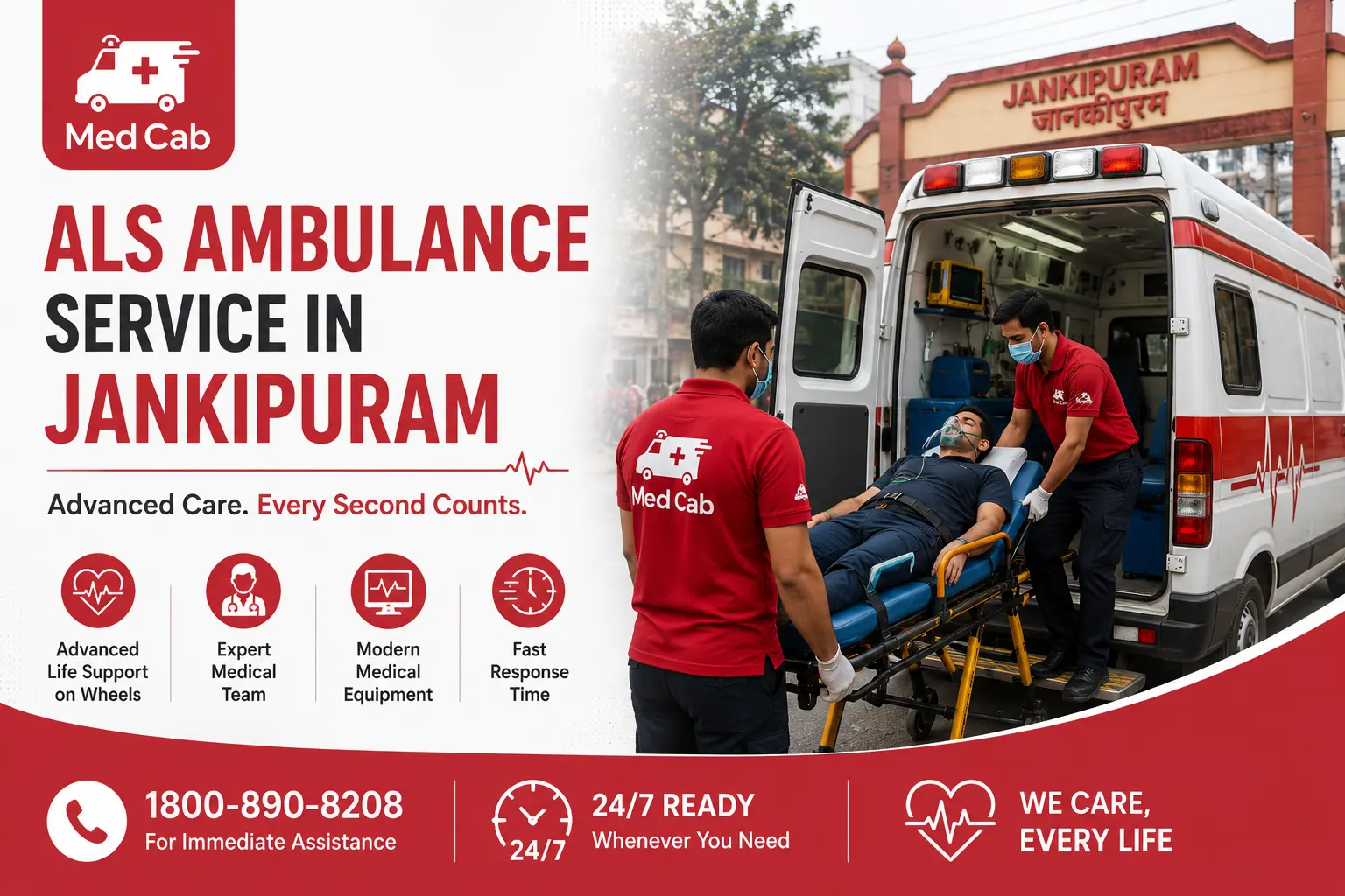 Ambulance Service in Jankipuram, Lucknow 