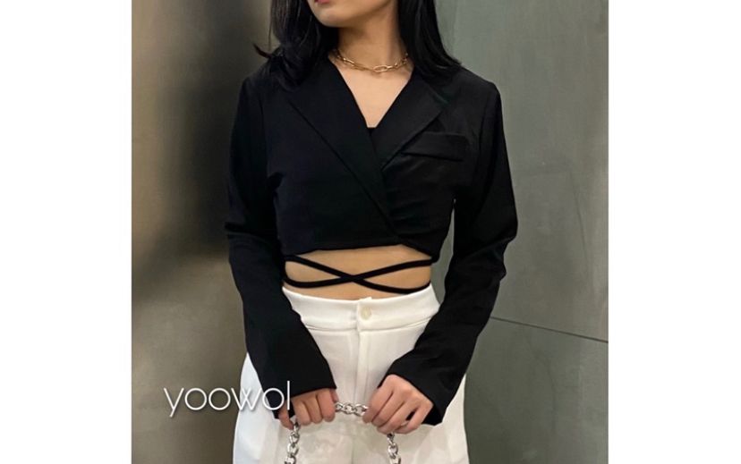 32. Tied Crop Blazer