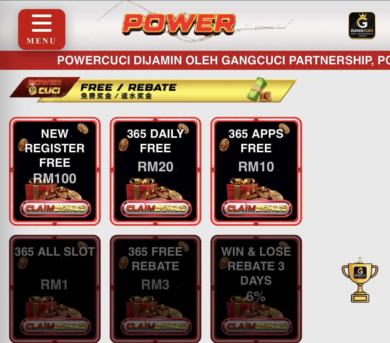 💯POWERCUCI FREE RM100
