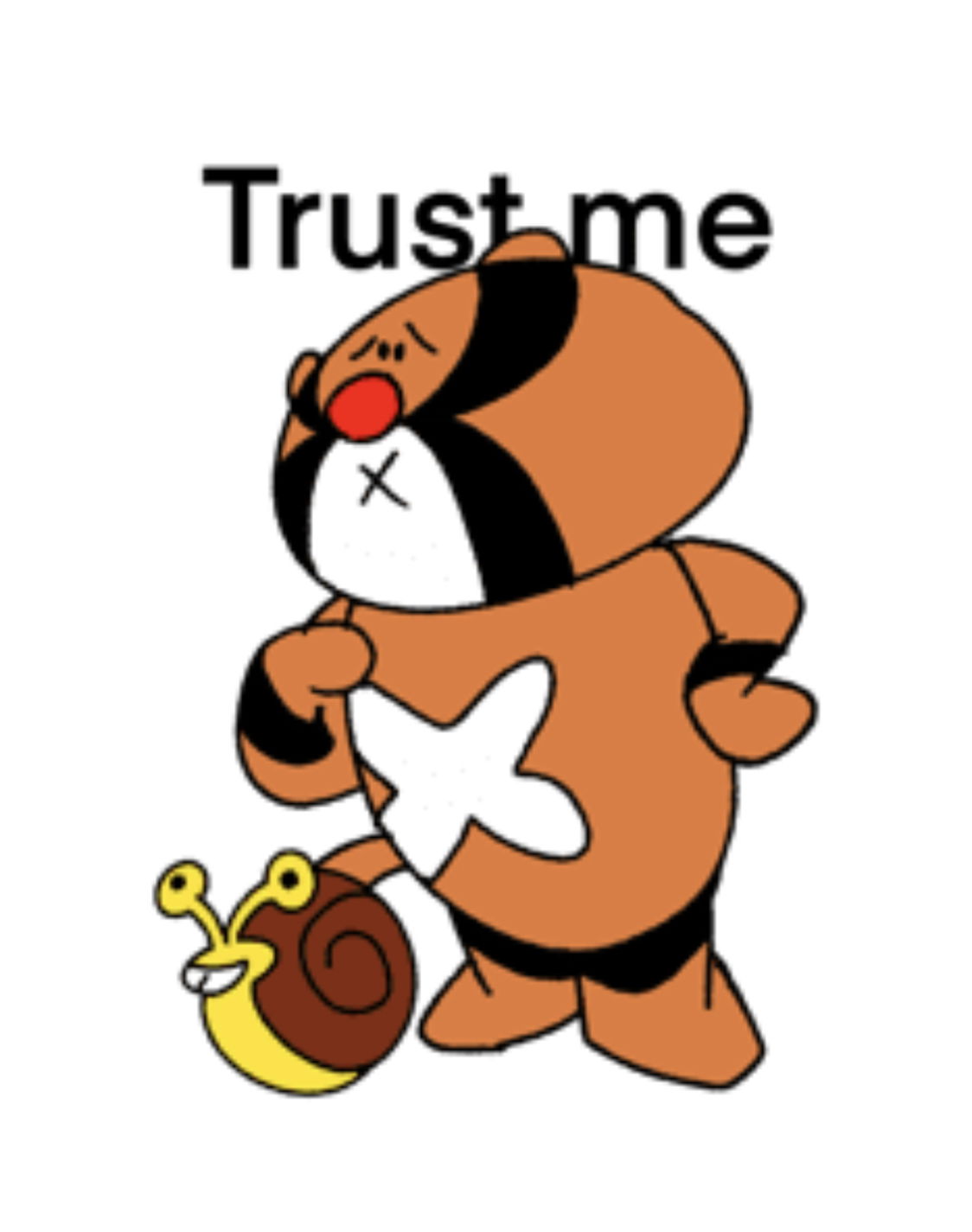 Worry tiger (Trust me) - WhatSticker