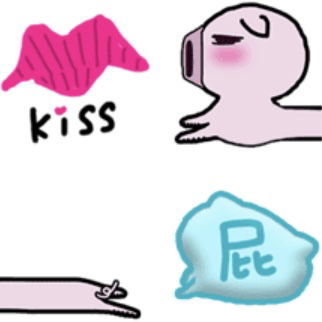 表情貼#2 Line Emoji #吃不飽的豬