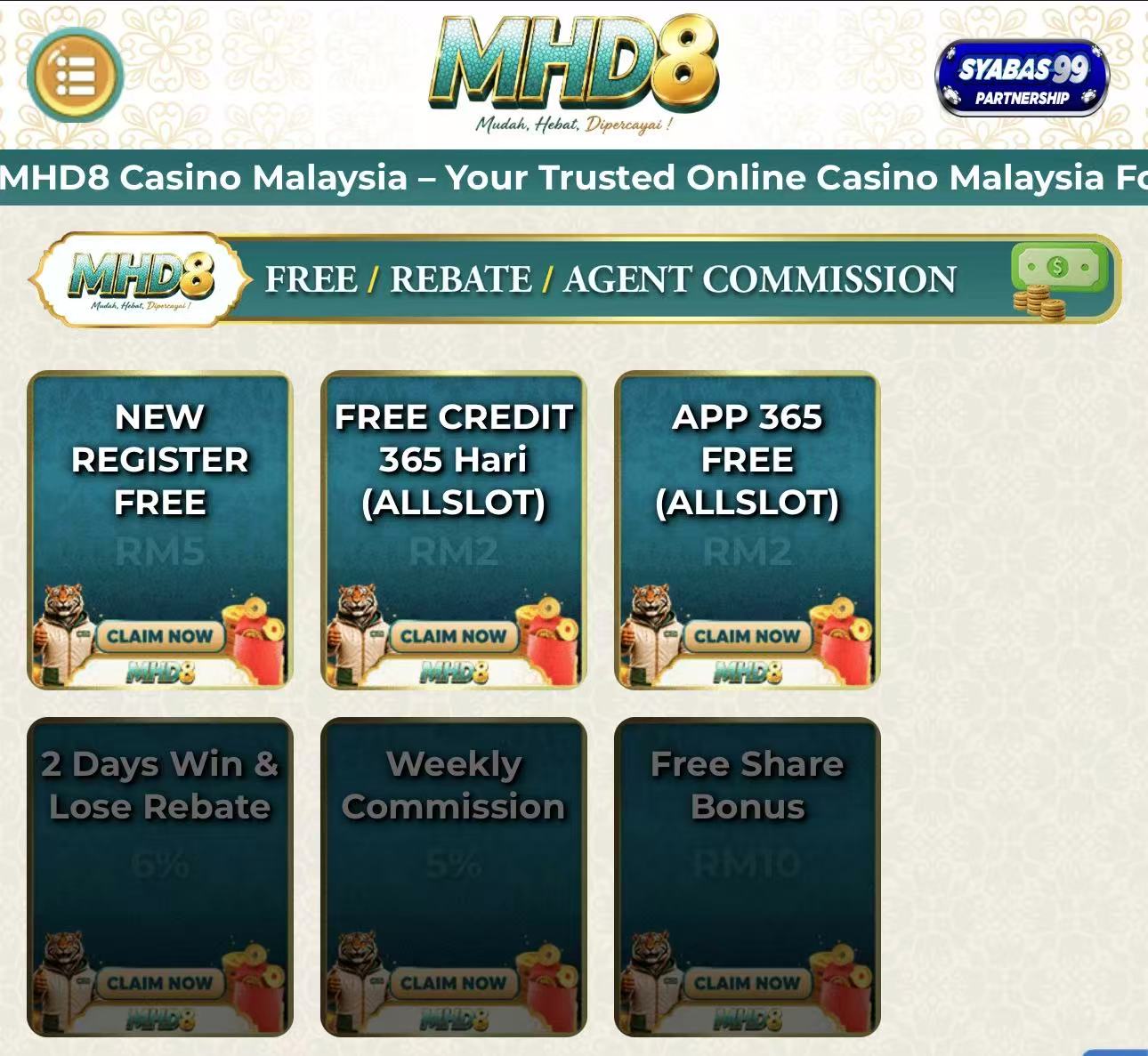 💯MOHD88 FREE RM5 ALL SLOT